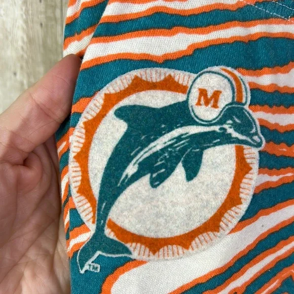 Miami Dolphins NFL Men's Throwback Zebra Pants, Size large vintage 1990s